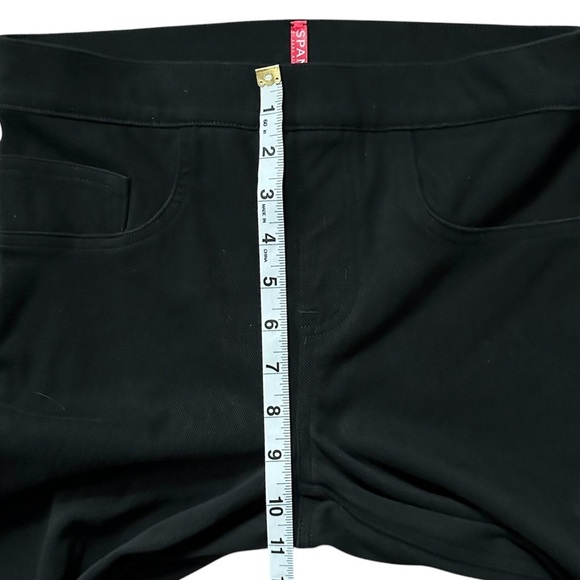 SPANX Jean-ish Black Ankle Mid-Rise Cotton Stretch Leggings Sz Small - Picture 7 of 12